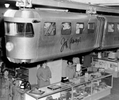 The kiddie monorail at various department stores